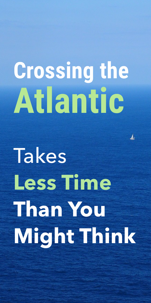 Pinterest image for How Long Does it Take to Sail Across the Atlantic? (With Maps)